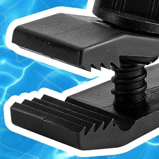 Pool Cover Reel Attachment Kit Universal Pool Solar Cover Straps Clips Adjustable Solar Blanket Fastening Kit with Straps Clips Fasteners