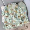 Nuovo Set Pigiama Estivo da Donna in Cotone Nuvola - Carino a Maniche Corte con Pantaloncini