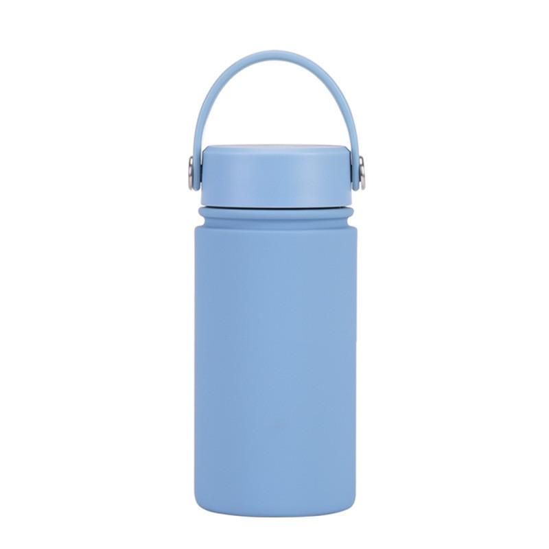 350ml Stainless Steel Vacuum Insulated Sports Water Bottle With Carry Loop 316 Inner Liner Leakproof Flip Cap