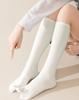 CICIFAUS Tabi Solid Long for 1 Socks, Long, Two-Toe, Calf-Length, Black, Sleeve, Geta, Anime-Style, Pair, 45-50cm