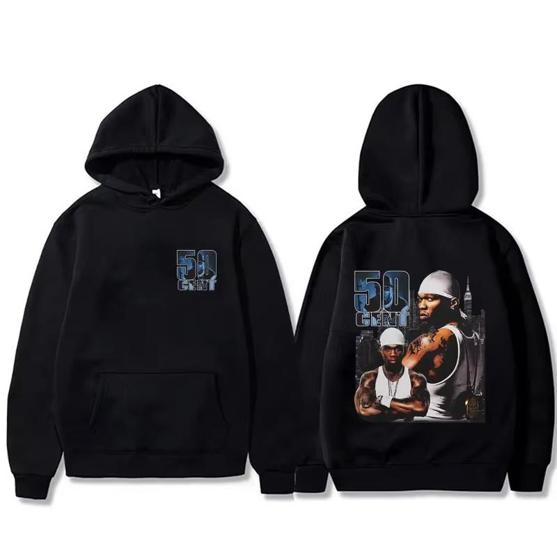 Rapper 50 Cent Curtis Graphic Hoodie Men's Casual Plus-size Hip-hop Sweatshirt Comfortable Hoodie