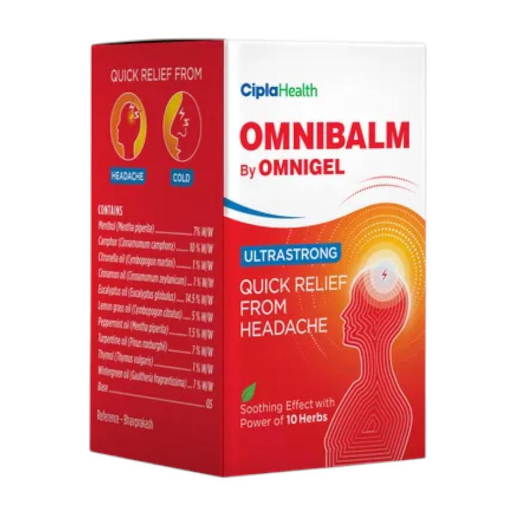 Omnigel Balm 8ML Pack Soothing Chest and Headache Relief Cold Balm for Rapid Comfort