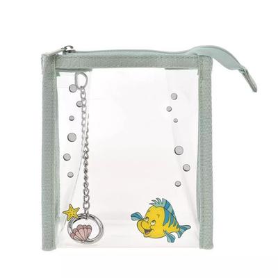 DISNEY Flounder Klarsichtbeutel mit Karabiner Japan NEU Disney Store