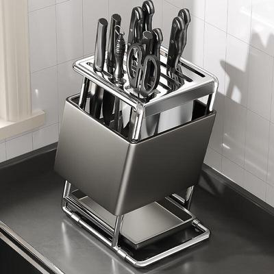 Bänkskiva Knivhållare i Rostfritt Stål