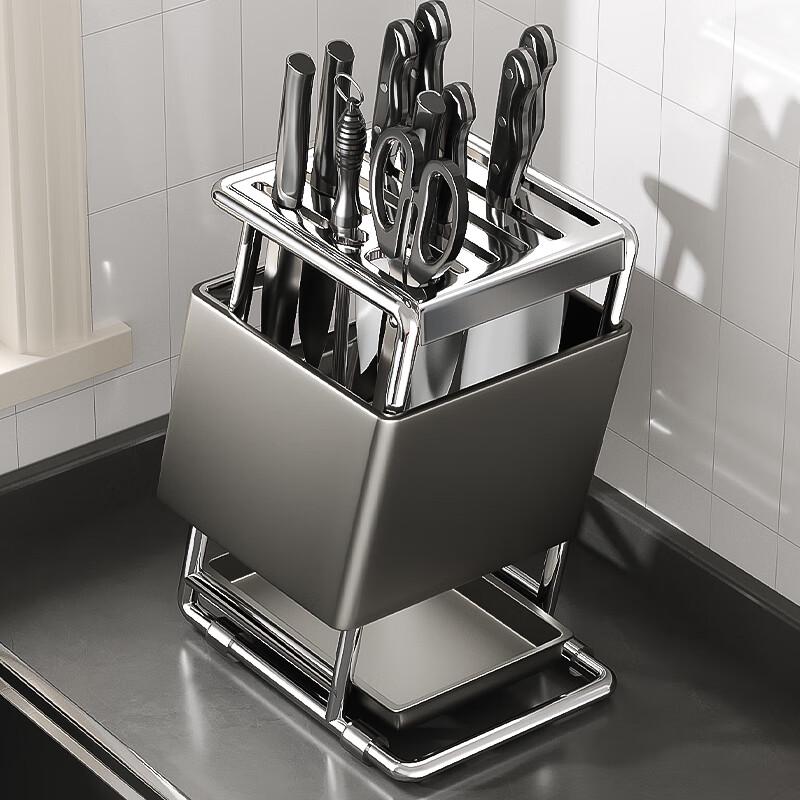 

Stainless Steel Countertop Knife Holder