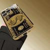 Trend Creativity Banknote Luxurious High-end Phone Case Electroplated Glass PhoneCase for iPhone 17161514131211pm Pro Plus