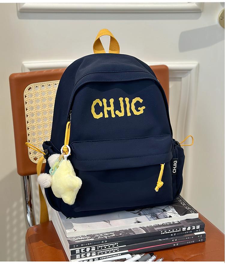 School Bag 2025 New Ins Wind Mini Niche Retro School Bag Simple Casual Versatile Backpack Spring Outing Backpack
