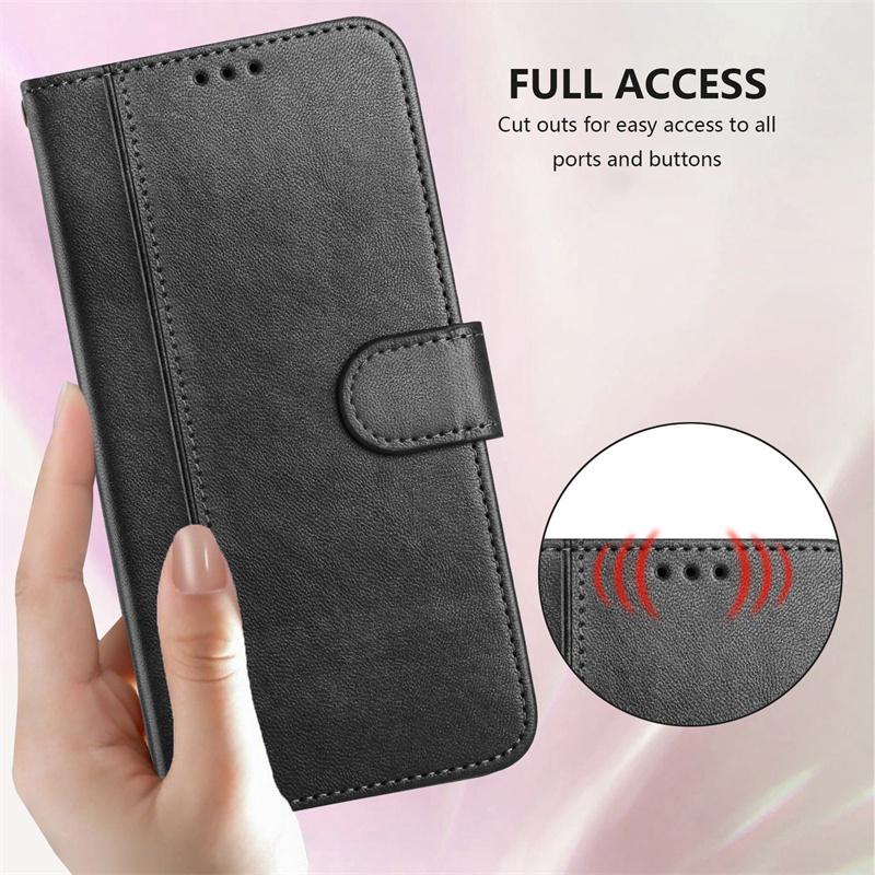 Casing For Fujitsu Arrows We2 Plus Lite RakuRaku F-03K F-04J F-51E F-52E F-53E A401FC MR01 Leather Wallet Pocket Card Slots Flip Case Cover
