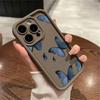 INS Retro Butterfly Phone Case For iPhone 16 11 12 13 14 15 Pro Max Plus XS Max X XR SE2 Shockproof Silicone Bumper Back Cover