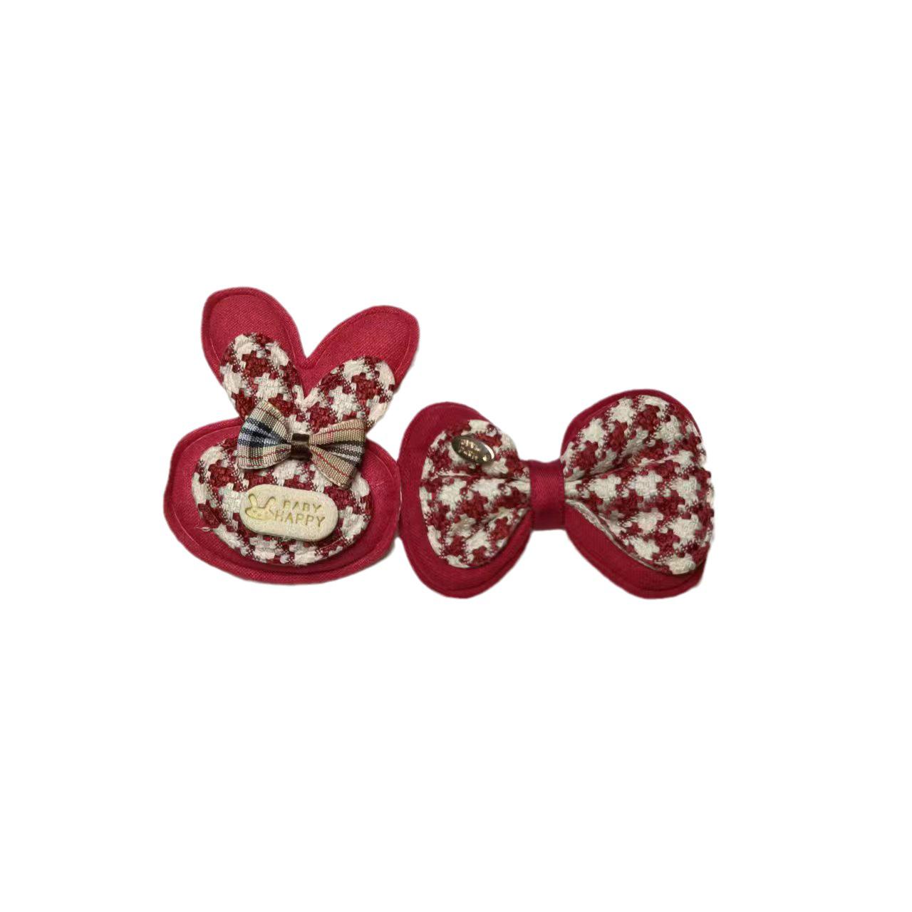 

Houndstooth Rabbit Bowknot Crocs Shoe Charms Light Yellow Rabbit