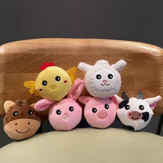 Baby Plush Farmhouse Toy Set with Stuffed Farm Animals Toddlers Boys