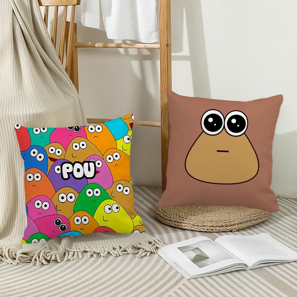 Hot Game My Pet Pou Pillow Case Home Cushion Cover Suitable For Office Sofa Car Suitable For All Seasons