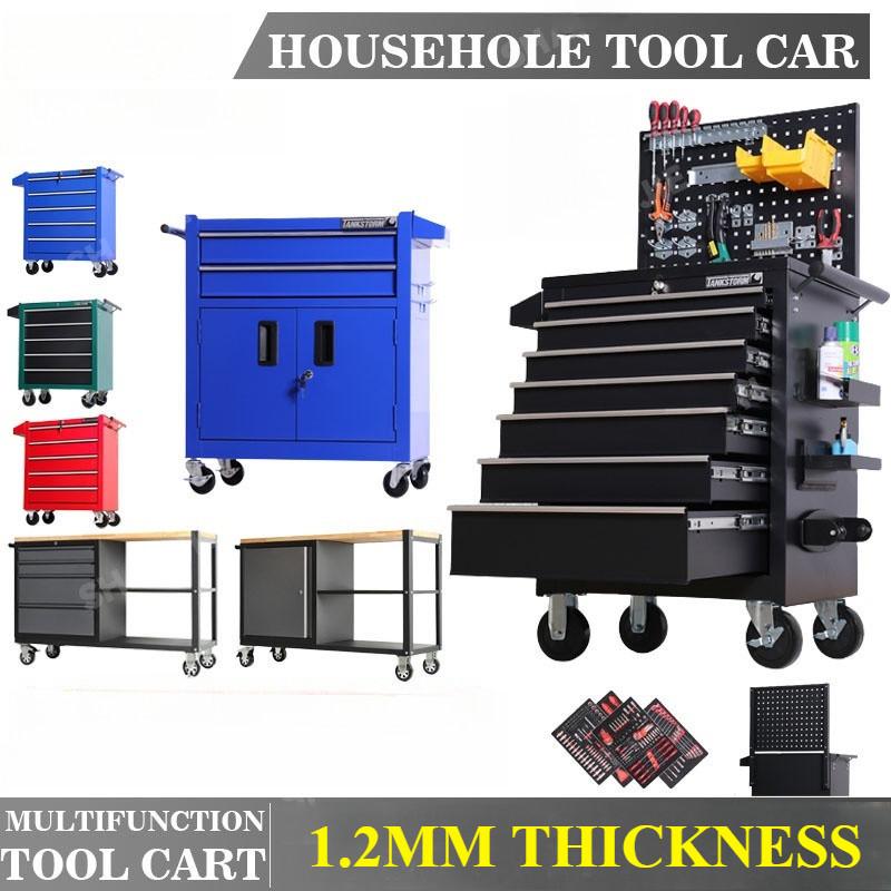 Multifunctional Mobile Cabinet Trolley Tool Box Trolley Tool Cart Storage Toolbox Tank Drawer Auto Repair Cart