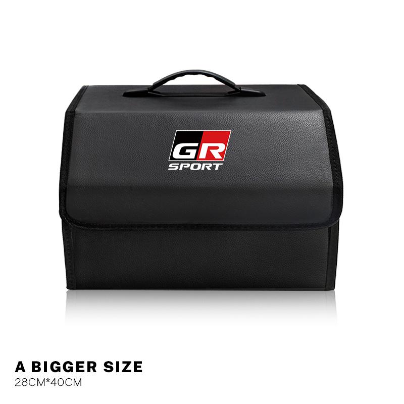 Car Storage Box Auto Trunk Organizer Tools For Toyota 86 Mirai Supra Prado Alphard Crown Vellfire Venza Avalon Prius CHR Keyring
