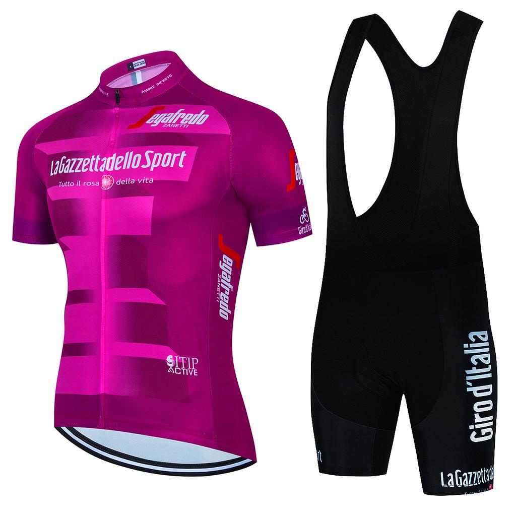 2026 Tour De Giro D'ITALIA Cyklistický dres Set Pánský Krátký rukáv Horská uniforma Ropa Ciclismo Cyklistický dres Cyklistické oblečení Oblek