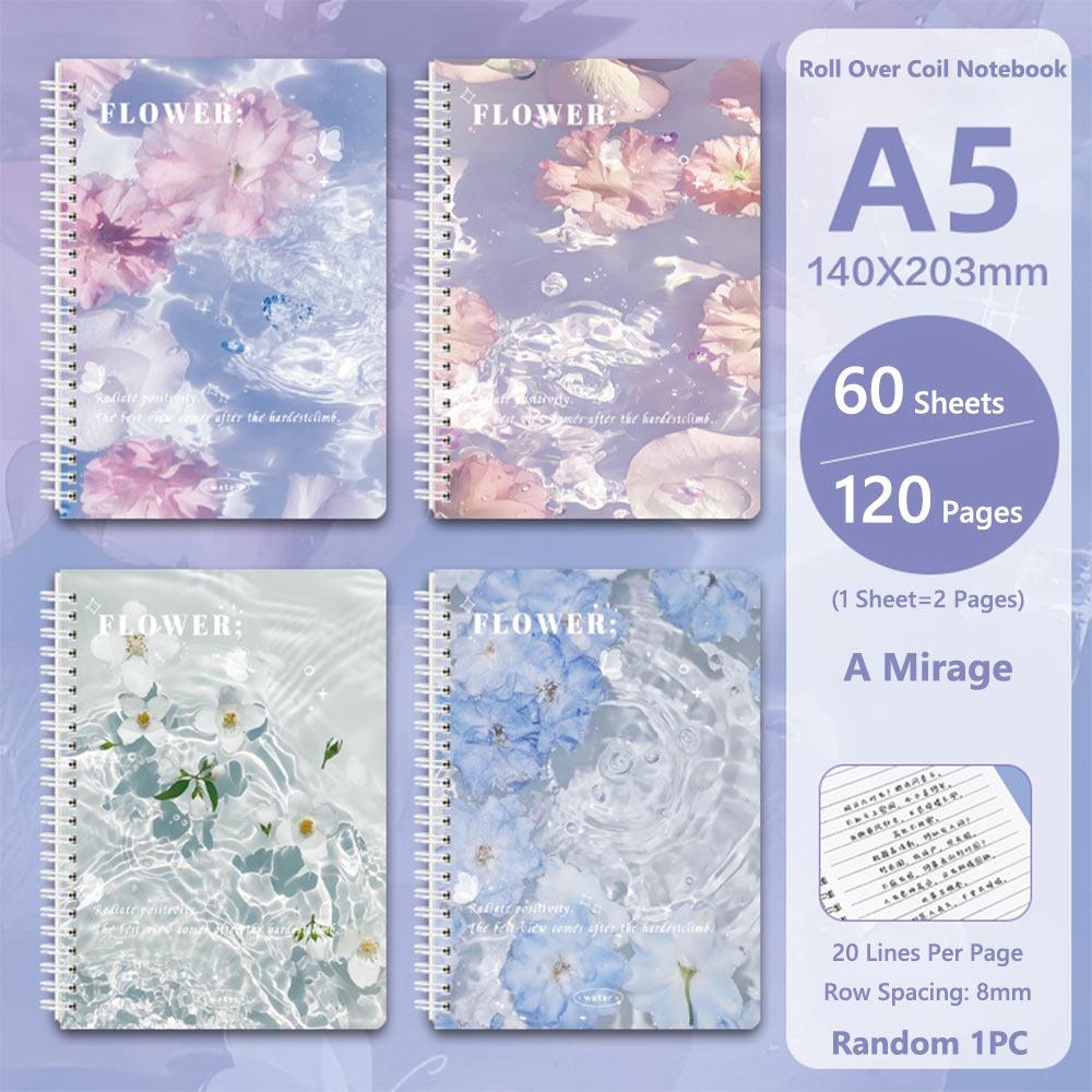 A5 Spiral Notebooks Color Hand Account Book Thickened Notepad  Gift
