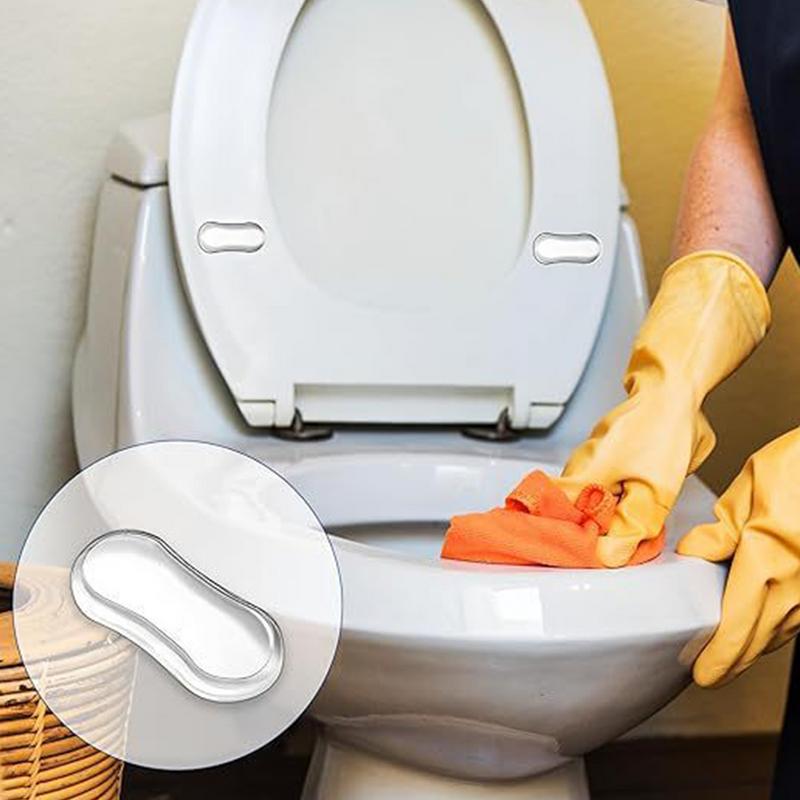 Strapazierfähiger Silikon-WC-Sitzpuffer Stoßfeste WC-Sitzdeckel-Pads Badezimmer-Ersatzteile Stark haftendes WC-Zubehör