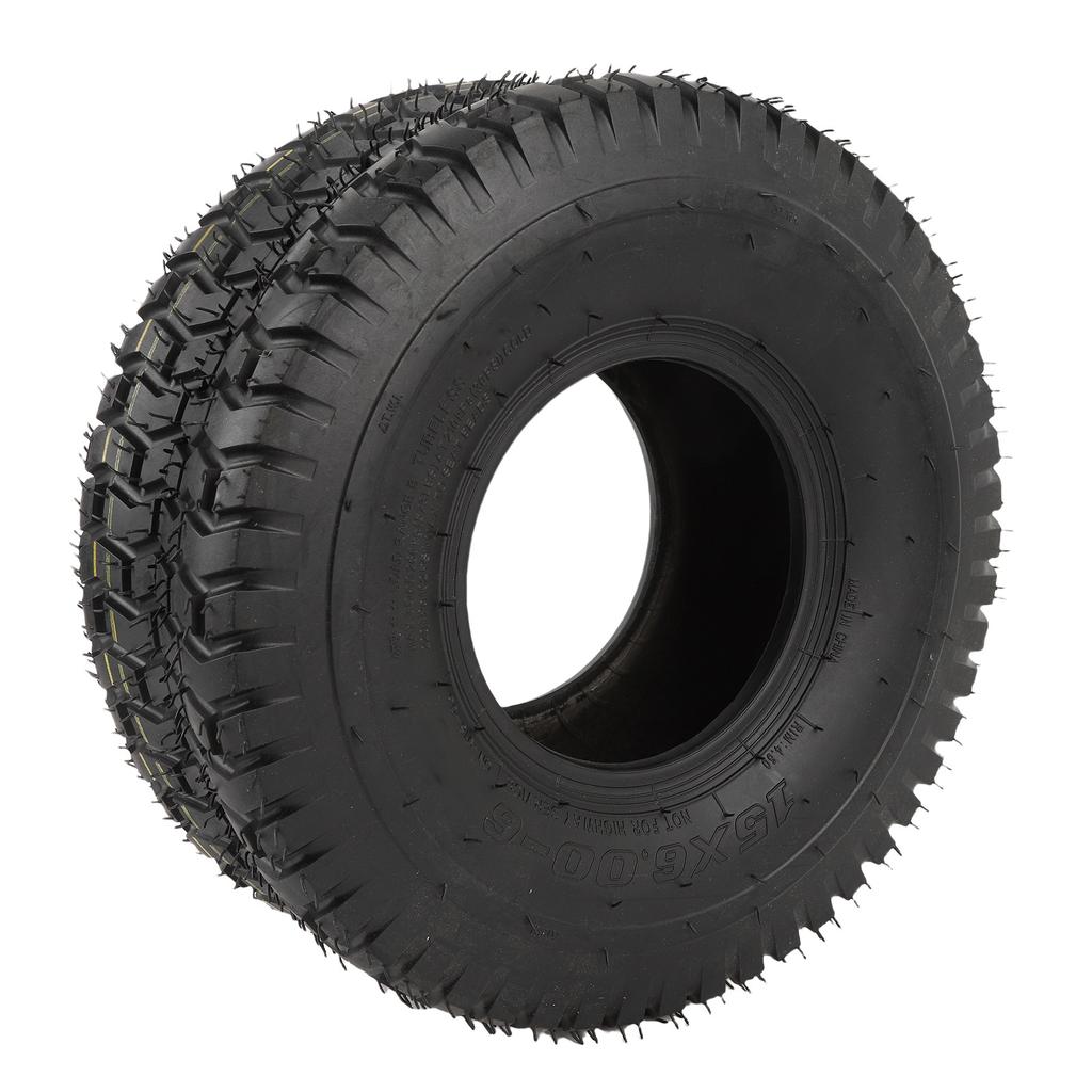 15x6.00 6 Anvelopă Vacuum Anti-alunecare și Rezistentă la Explozii Anvelopă Tubeless pentru Cărucior de Tuns Iarba Tractor de Curte Roabă cu Jantă de 6 Inch