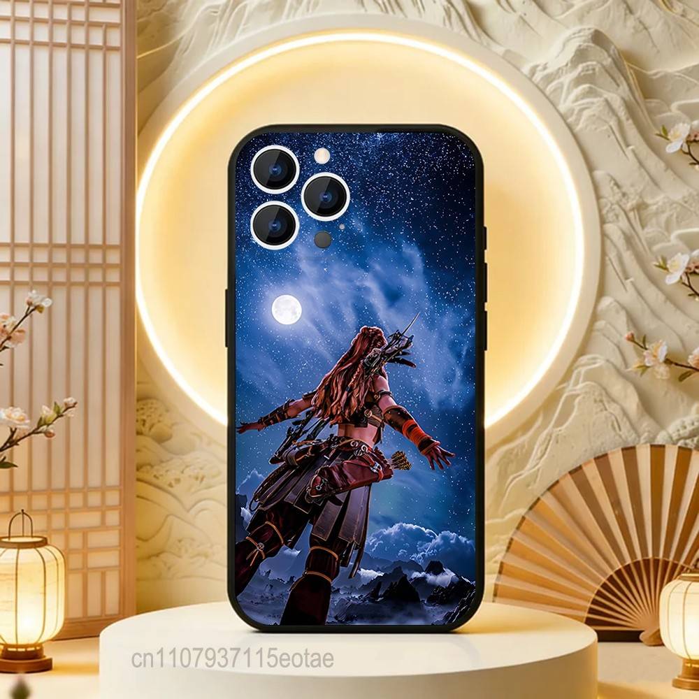 Aloy H-Horizon Z-Zero dawn Phone Case For iPhone 17,16,15,14,13,12,11,Pro,Max,Plus,E,Air,Mini Protective Black Cover