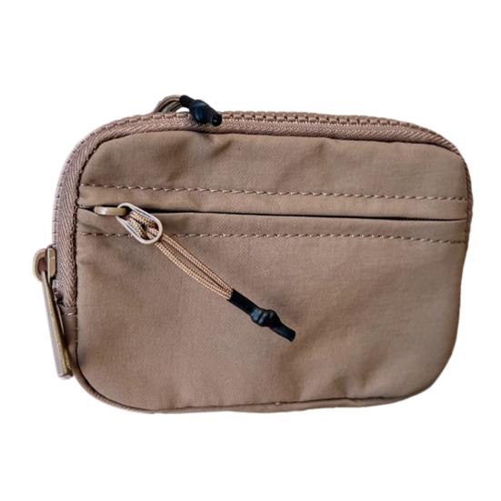 Przenośny portfel na karty Mini portfel z zapięciem na zamek błyskawiczny Wiele przegródek Wodoodporny Mały rozmiar Duża pojemność Etui na klucze z zamkiem błyskawicznym