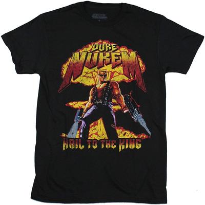 Duke Nukem T-Shirt All Hail To The King Distressed Image