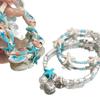 Female Island Bead Stacked Bracelet