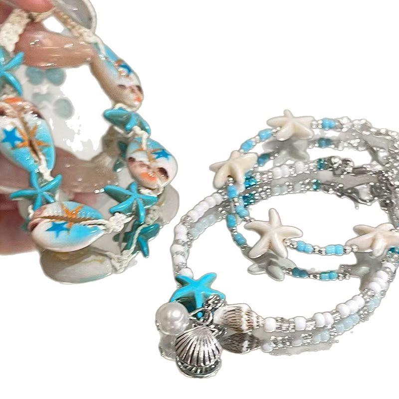 Female Island Bead Stacked Bracelet