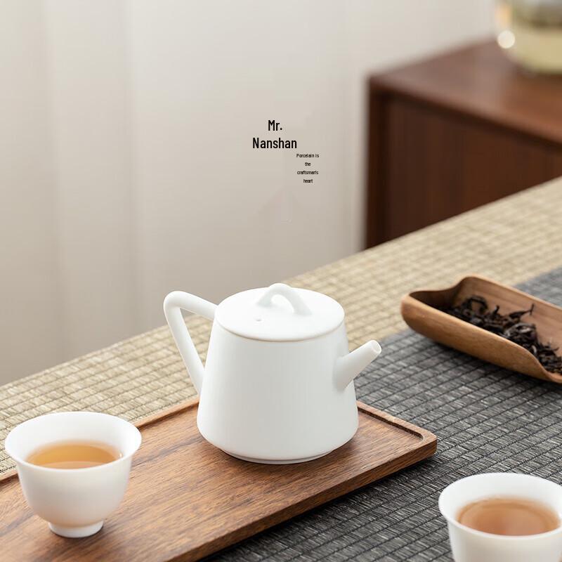 Nanshan Mr. Mutton-Fat Jade Glaze Gongfu Teapot