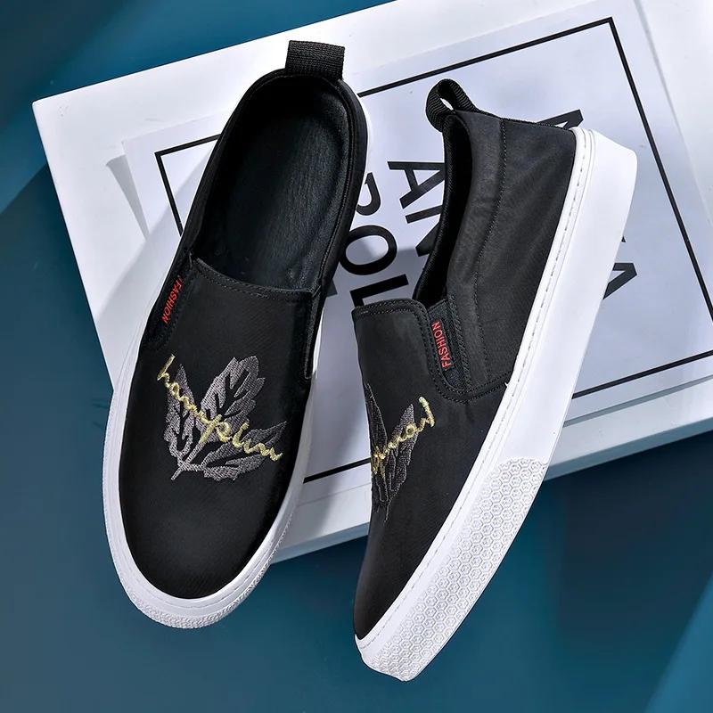 Fashion Low Top Breathable Fashion Men's Canvas Shoes 2024 Spring Autumn New Designer Casual Korean Board Shoes Sneakers Male