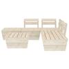 Salon de jardin en palette modulable - Bois - 180 x 180 cm