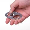 5pcs/set 8-Shaped Locking Carabiner Clip Aluminum Alloy Key Ring for Hiking Camping Traveling Sport Outdoor Activities Safety Buckle.