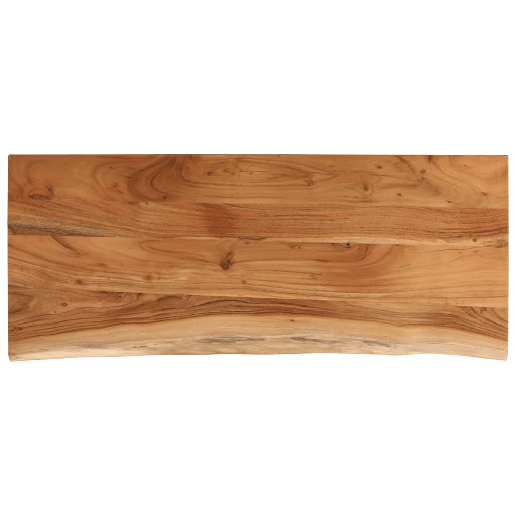Tischplatte 110 x 40 x 2,5 cm Rechteckig Massives Akazienholz Baumkante