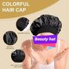 New Soft Silk Satin Lined Bonnet Large Satin Hair Bonnet Household Sleep Shower Cap Hair Wrap Cover for Long Hair Salon Tool