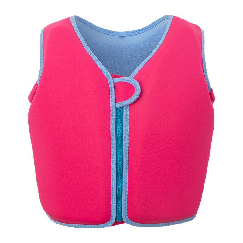 

Swimming Vest Child Buoyancy Vest Anti Rollover Stable Baby Swimming Jackets Cartoon Adjustable Inflation-Free Swim Camping Vest XXL рожевий