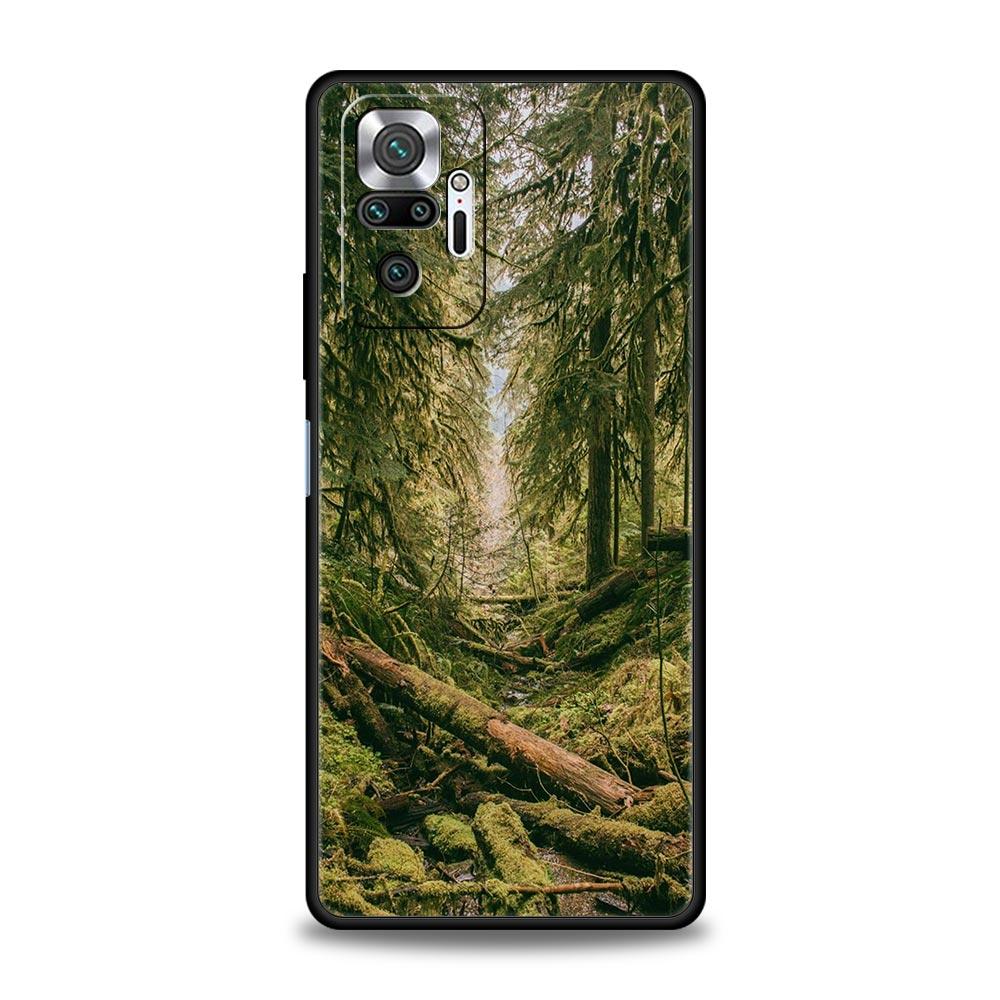 Forest Beach Sunrise Mountains Nature Phone Case For Xiaomi Redmi Note 14 13 5G 10 11 12 Pro Plus 4G 14C 13C 12C 10C Black Cover