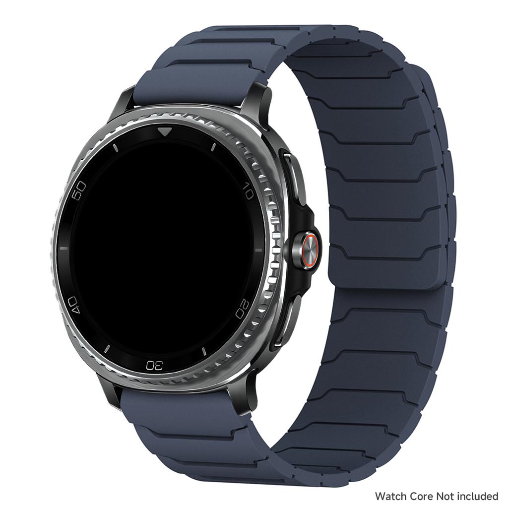 Magnetic Loop Strap for Samsung Galaxy Watch 8/8 Classic Silicone Sport Band for Galaxy Ultra 2025/7 Ultra Two-tone Bracelet