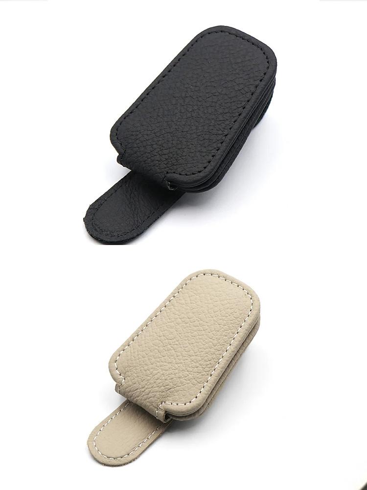 

2Pcs Fashion Eyeglasses Sun Visor Car Accessories Universal Car Sunglasses Clip Card Ticket Holder Stand Fastener Pen Case