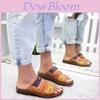 Elegant Summer Women Three-color Stitching Sandals With Open Toe Beach Wedges