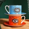 Nordic Luxury Cups Saucers Coffee Mug Creative Starry Eye Ceramics Home Afternoon Tea Milk Flower Tea Cup Mug Vintage