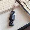 Forward Fashion Candy Themed Pendant Necklace Wax Cord For Daily Accessories Sweater Chain For Women Charming Bag Pendant