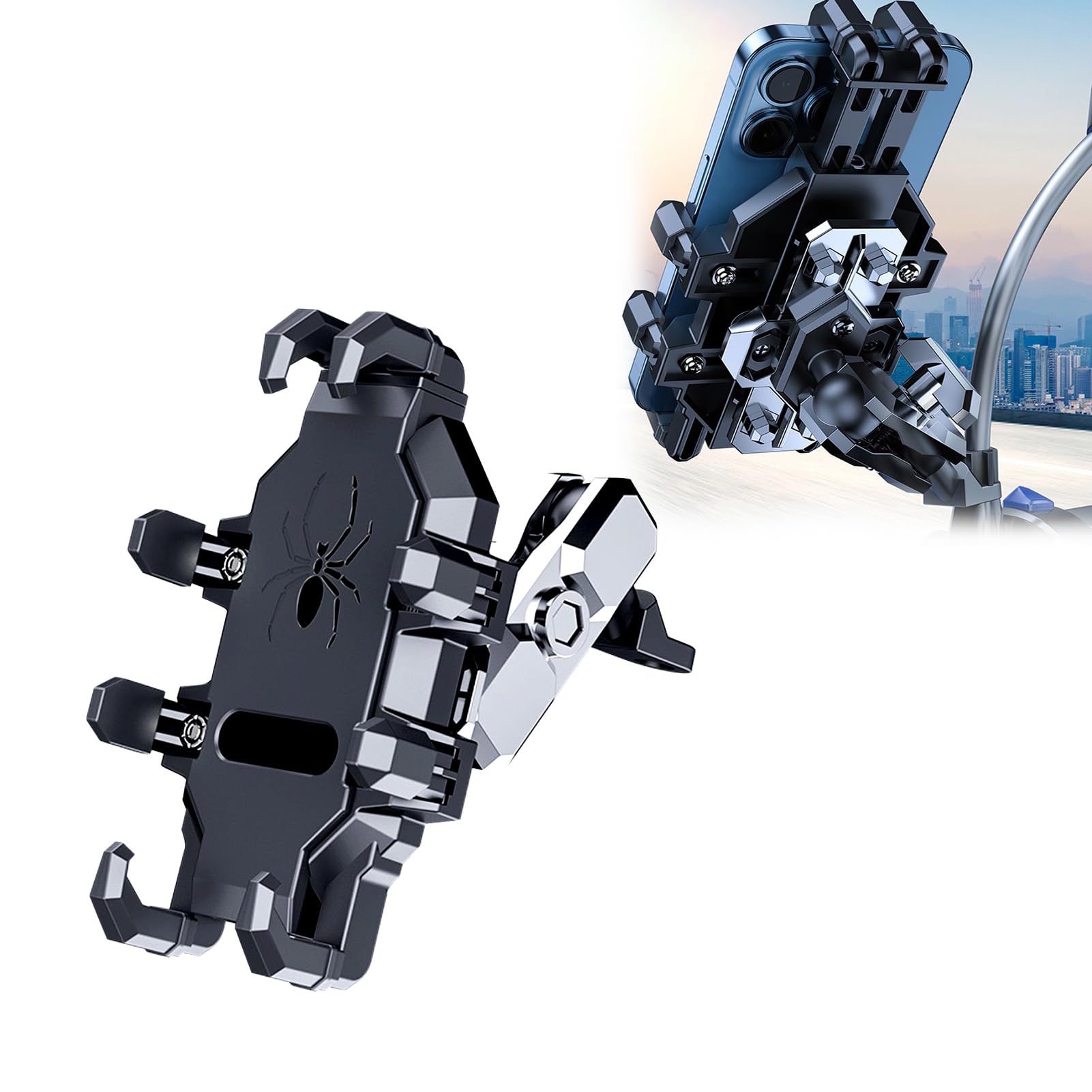 Super Strong Vibration Reduction Motorcycle Smartphone Holder Vibration Absorption: Motorcycle, Mobile Phone Holder, Anti-Vibration,