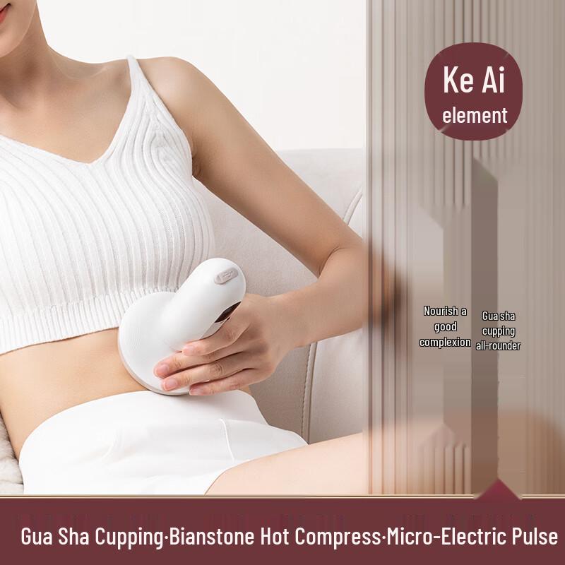 Ke'ai Yuansu Multi-functional Bianstone Cupping & Gua Sha Massager CN plug (adapter included)