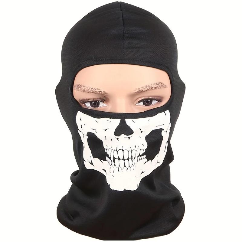 Passamontagna Teschio Moto Stampa Integrale Antivento Traspirante Sottocasco Maschera Protezione Collo
