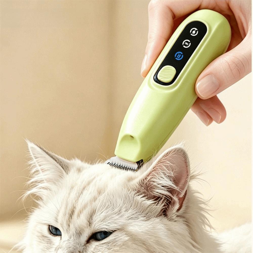 Safe Pet Paw Trimmer LED Light Electric Dog Hair Remover Cats Foot Shaver Eye Grooming