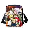Cartoon Adjustable Straps NARUTO Shoulder Bags Light Weight Crossbody Bags For Boys & Girls Age 6-10, Secure Zipper Closure.