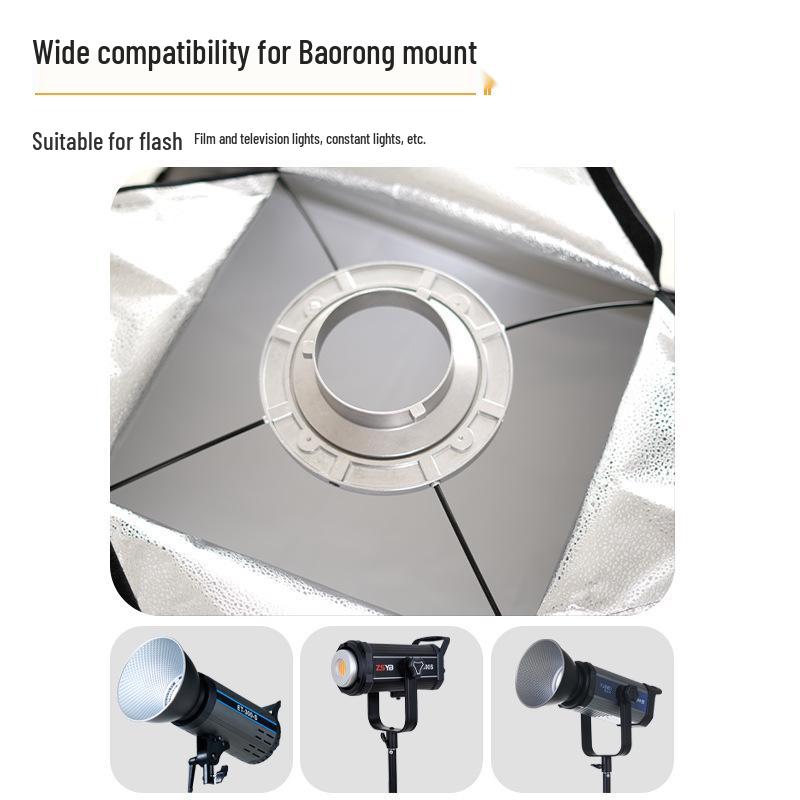 8-Shadow 60x90 Softbox with Universal Bowens Mount for Live Broadcast and Film Lighting