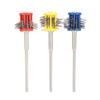 3Pcs Metal Texturing Brush Polishing Jewelry Rust Cleaning Wire Brush Tool with Handle