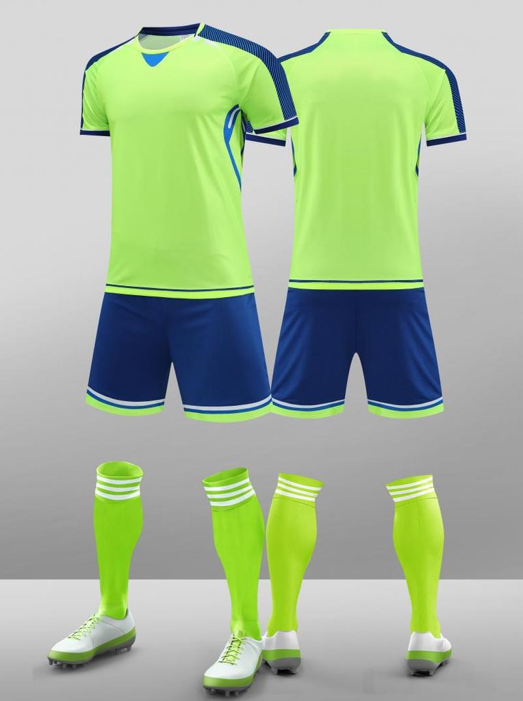 Football Jersey Set Men'S And Women'S Jerseys Summer Breathable Fast-Drying Adult Football Training Jerseys Competition Jerseys Children'S Jerseys