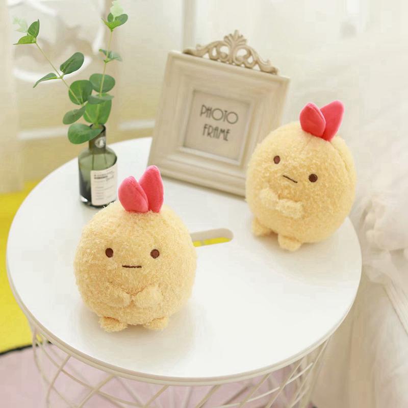 Neuestes Plüschtier Stoffpuppe Niedlicher Cartoon San-X Sumikko Gurashi Anhänger Garnele Verlängerter Körper Tempura Kissen Kissen Weihnachtsgeschenk