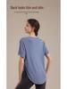 Women's Summer Loose Fit Sport Cover-up Yoga T-Shirt - Breathable, Sweat-wicking, Short Sleeve Fitness Top